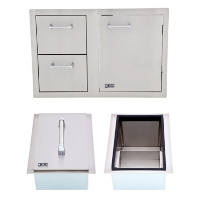 Lion Ice Chest and Door and Drawer Combination
