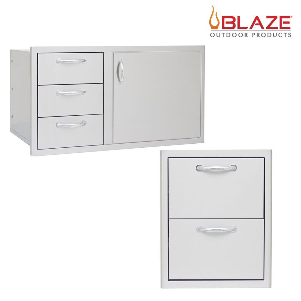 Blaze Door Drawer Combo 39" + Blaze Double Drawer Set (BLZ-DDC-39-R + BLZ-DRW2-R)