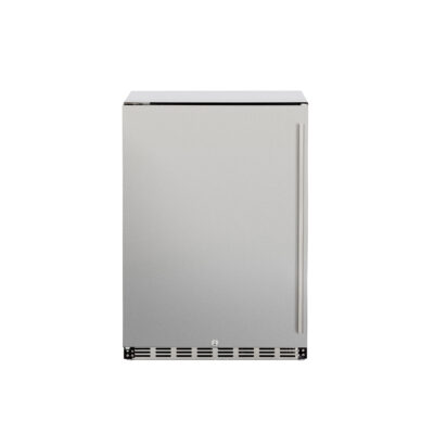 Upgrade your outdoor kitchen with the TrueFlame 24-inch 5.3c Deluxe Outdoor Rated Refrigerator, TF-RFR-24D-P.