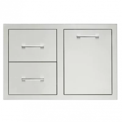 TrueFlame 33-Inch 2-Drawer & Vented LP Tank Pullout Drawer Combo - TF-DC2-33LP-A