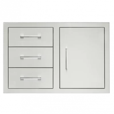TrueFlame 33-Inch 3-Drawer & Access Door Combo - TF-DC3-33-A