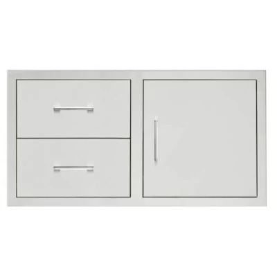 TrueFlame 42-inch 2-Drawer & Access Door Combo - TF-DC2-42-A